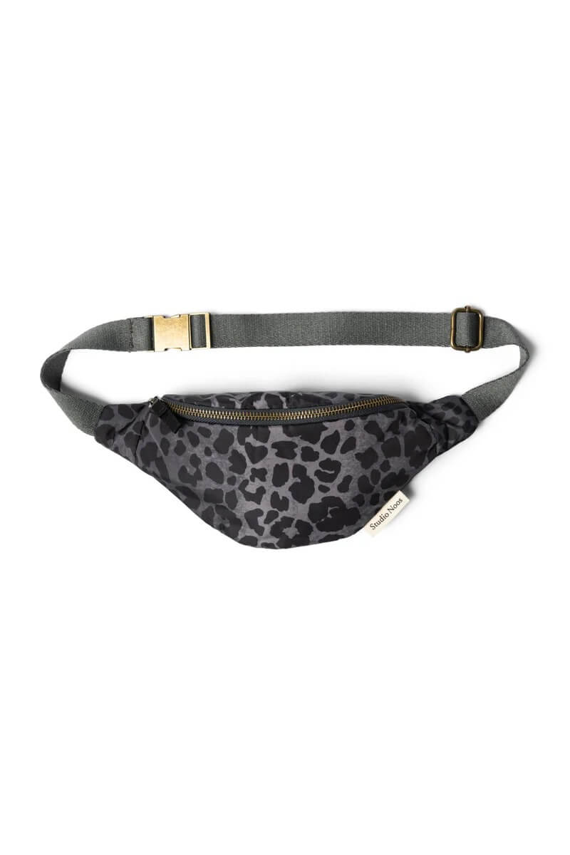 Studio Noos - Tasche Mini Fanny Pack Antra Leopard Puffy