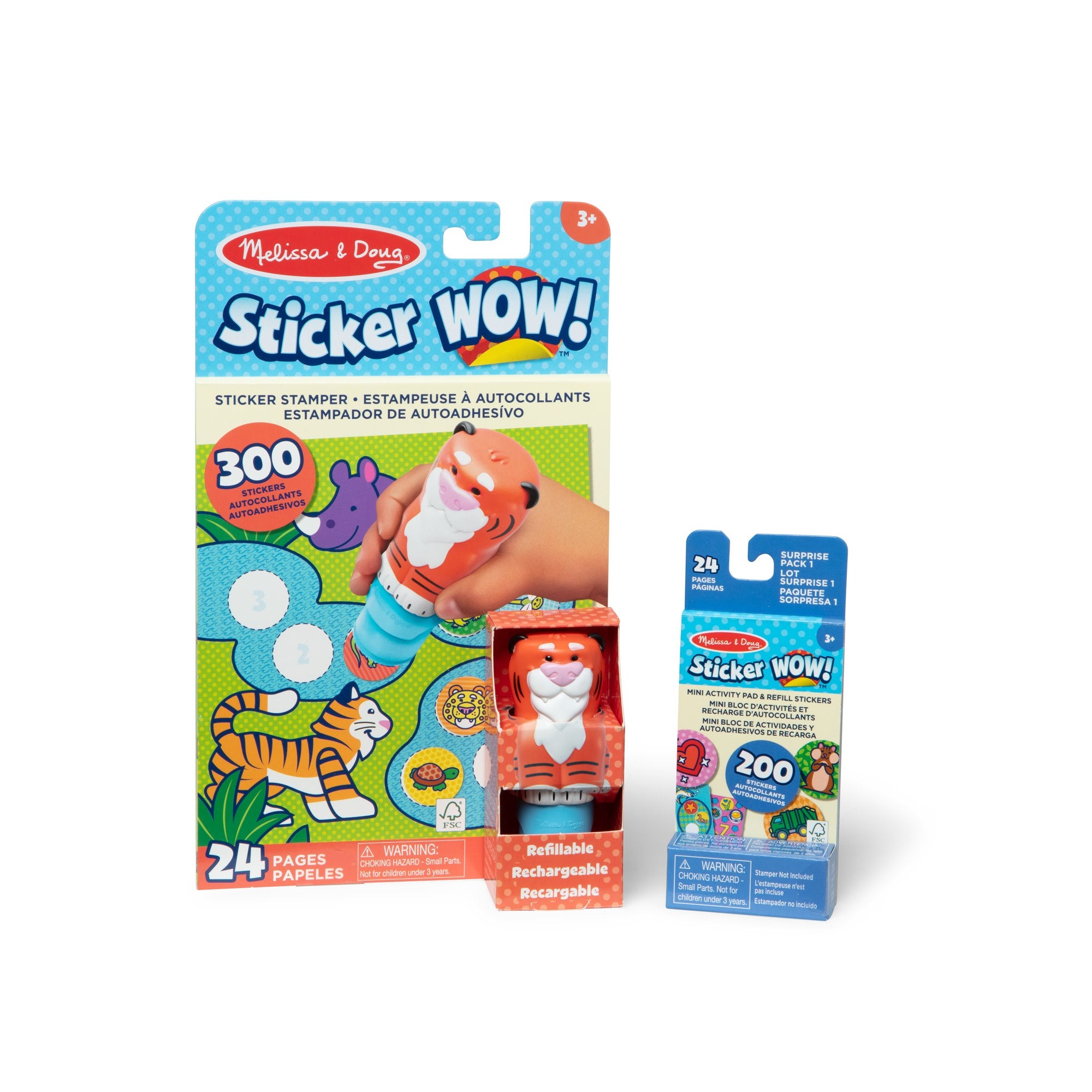 Melissa & Doug - Sticker WOW! Tiger Bundle