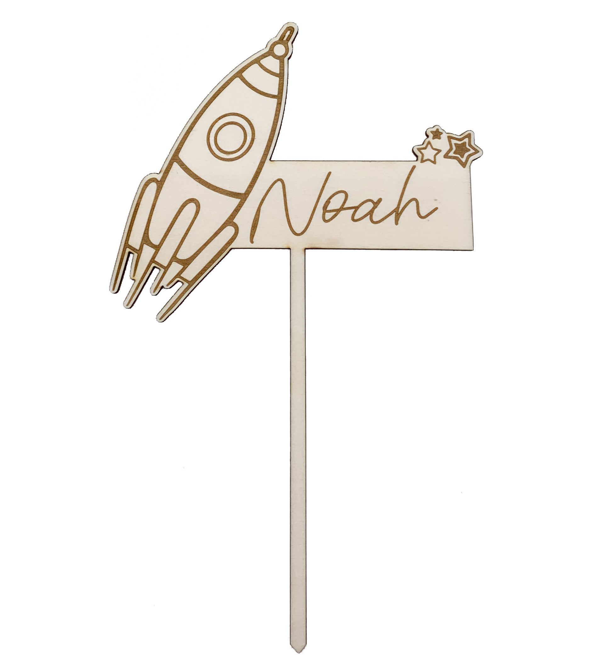 ID01013 Invy Design - Cake Topper "Rakete" groß
