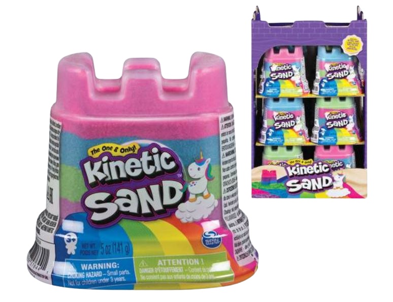 Spin Master - Kinetic Sand Rainbow Unicorn Castle 141g