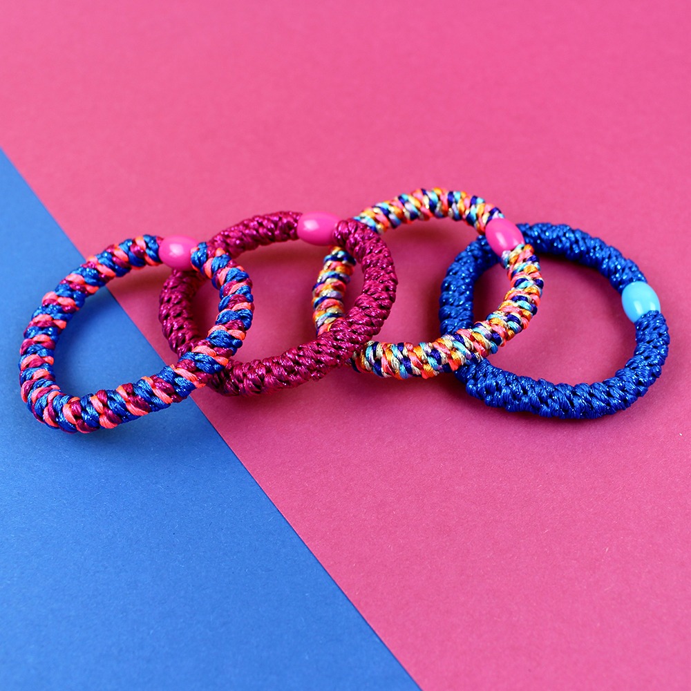 ava&yves - Haargummi-Set Pink/Blau
