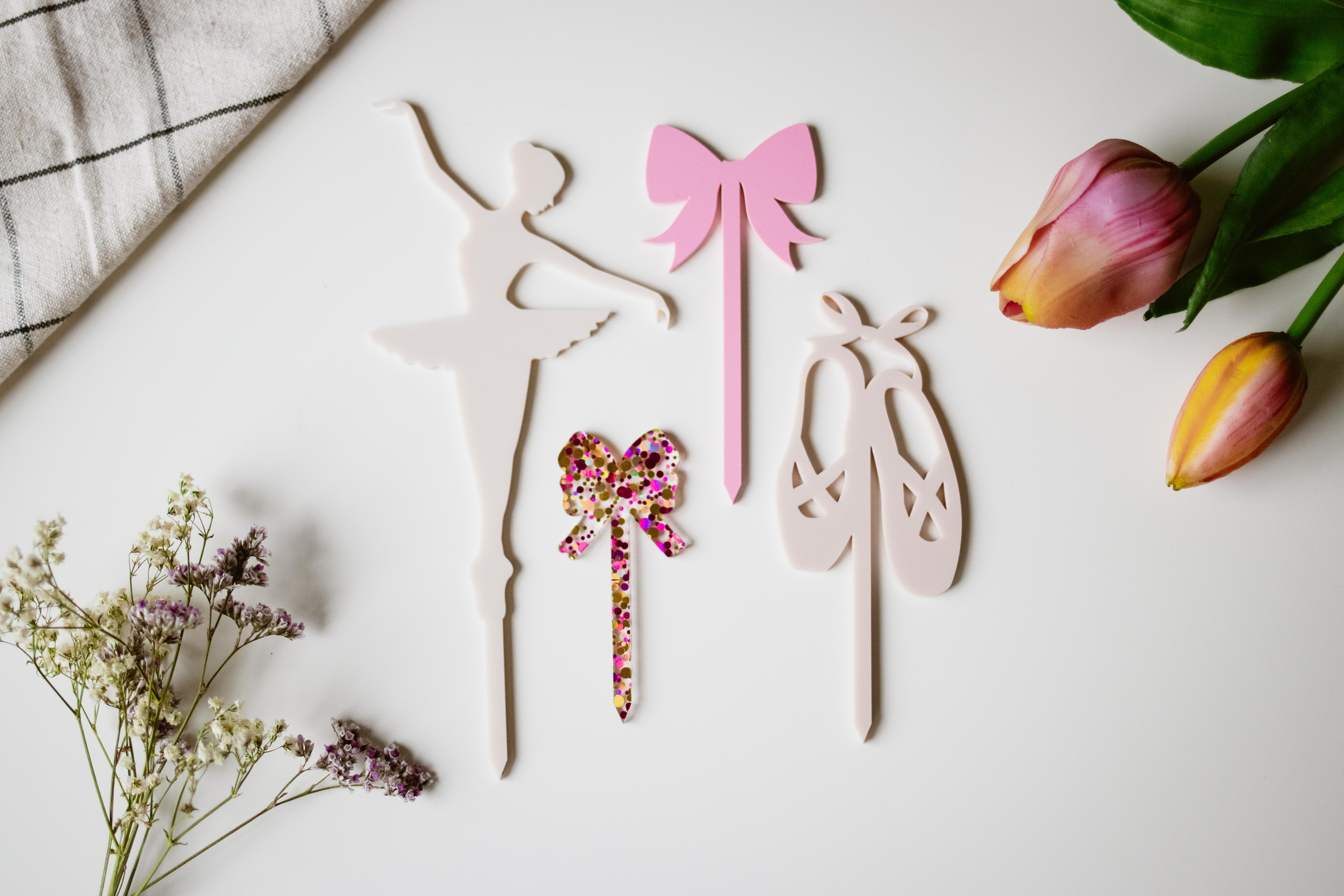 Invy Design - Cake Topper "Ballerina" 4er Set  Invy Design - Cake Topper "Ballerina" 4er Set