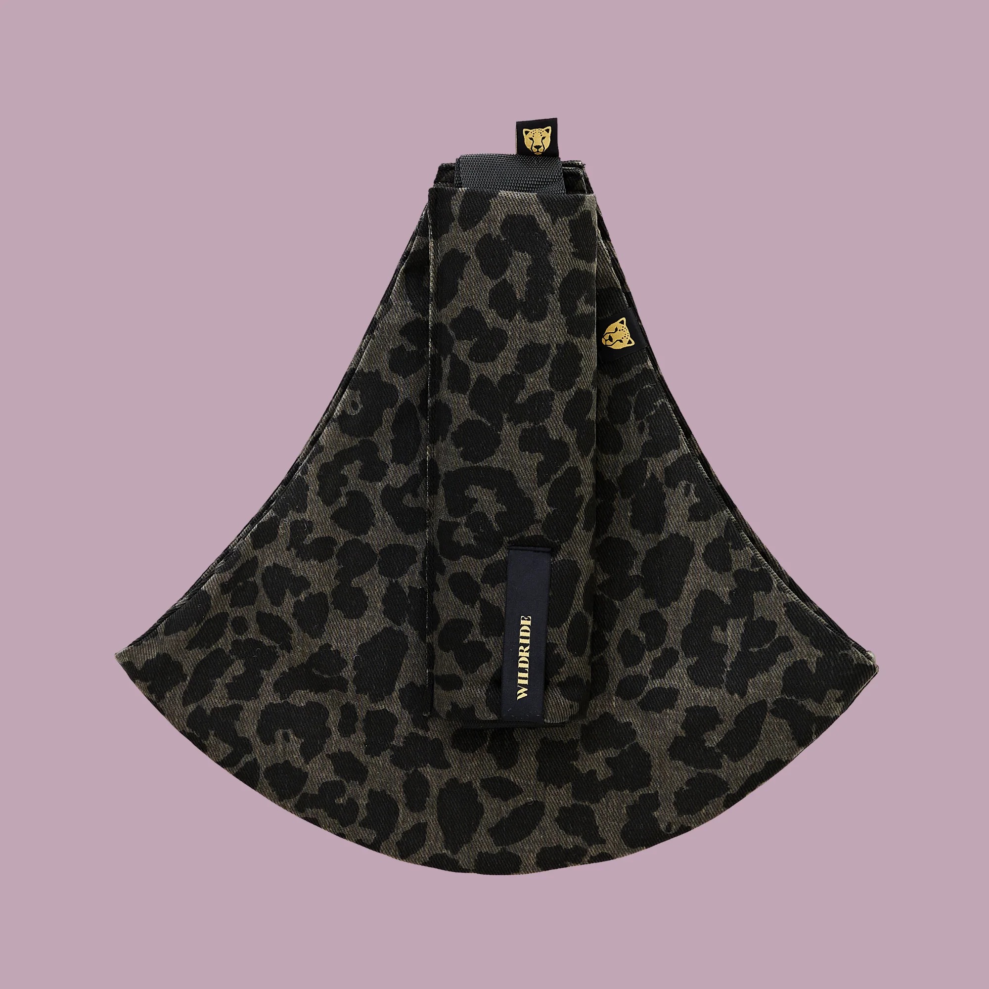WILDRIDE - Kleinkindtrage Leopard Print Grey