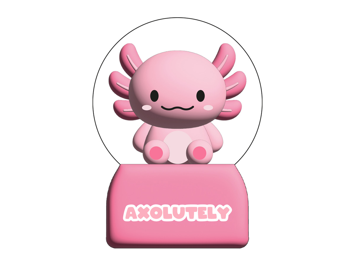 itotal - Schneekugel Axolotl