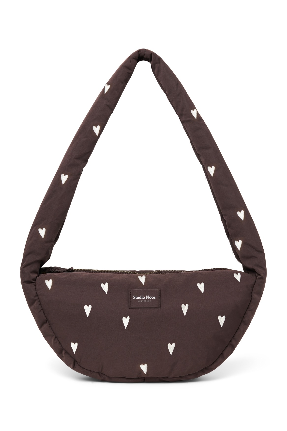 Studio Noos - Mini Cross Body Tasche Puffy Brown Hearts Studio Noos - Mini Cross Body Tasche Puffy Brown Hearts