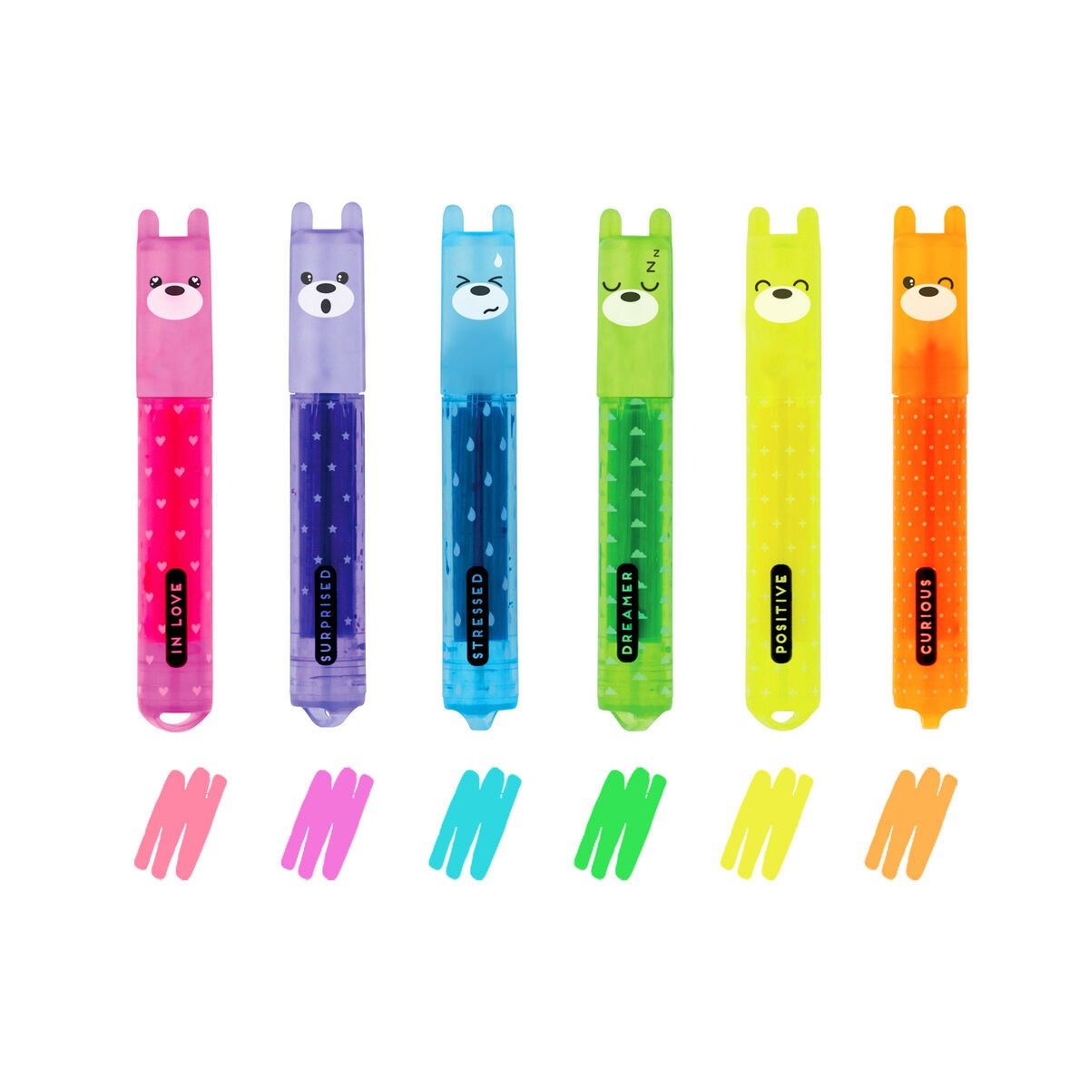 legami_highlighter_teddys_mood-2 Legami - Mini-Textmarker 6 Stk. Teddy‘s Mood
