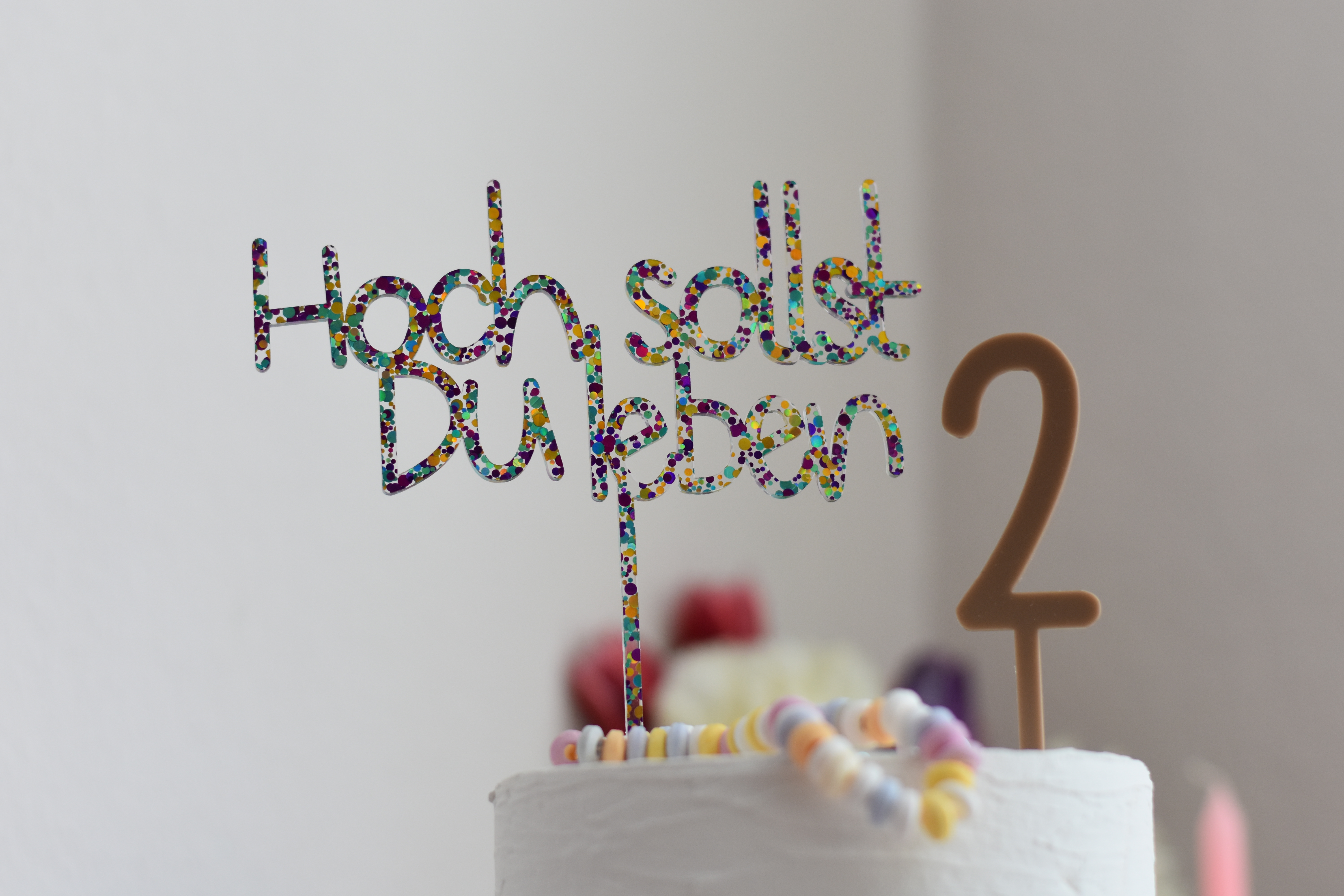 Invy Design - Cake Topper "Hoch sollst Du leben"