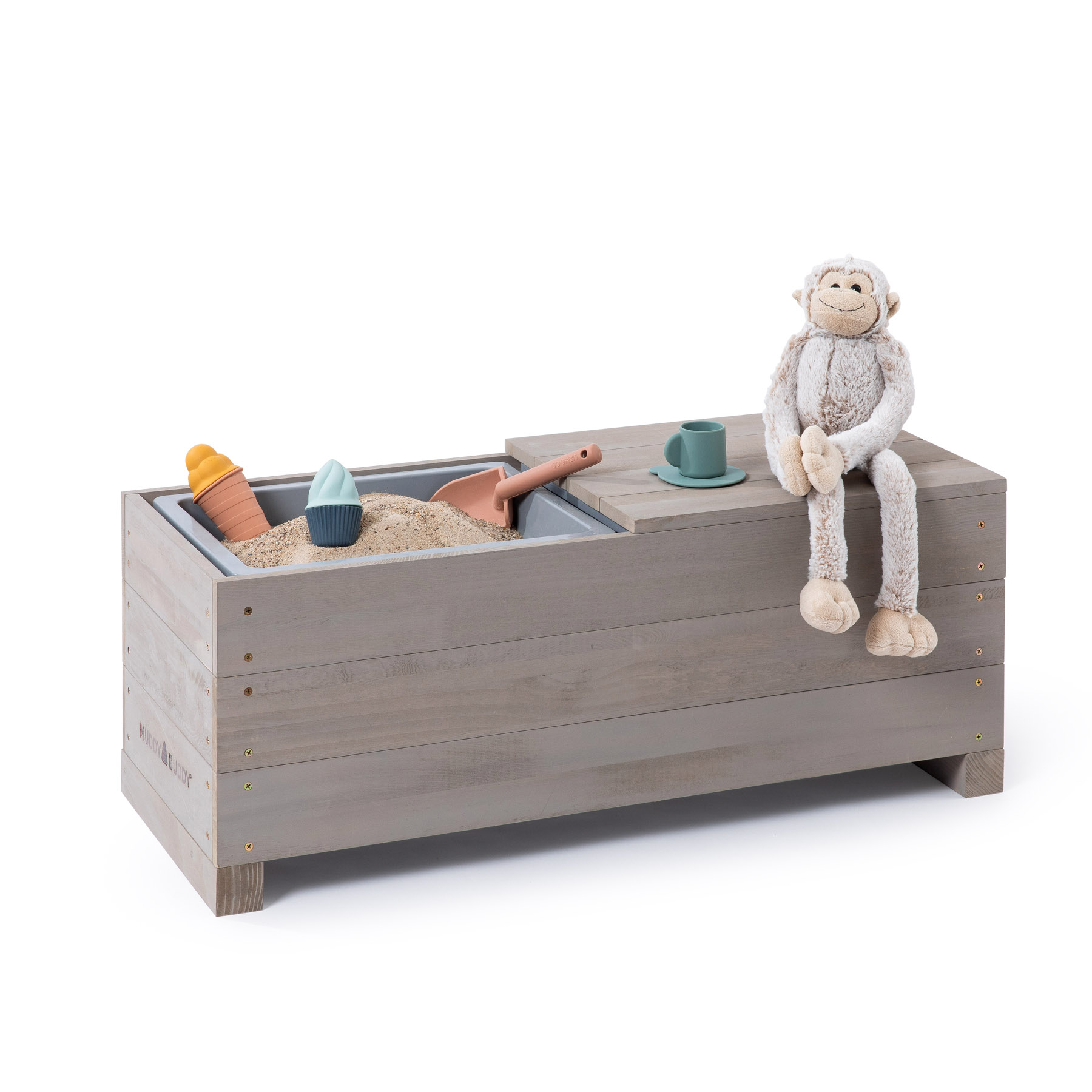 MUDDY BUDDY ® - Kindersitzbank + Sandkasten "Discoverer"