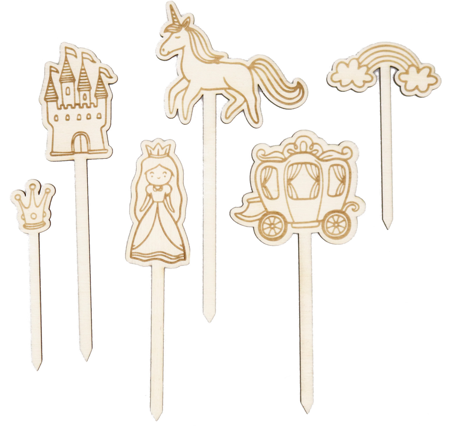 Invy Design - Cake Topper "Fairytale" 6er Set