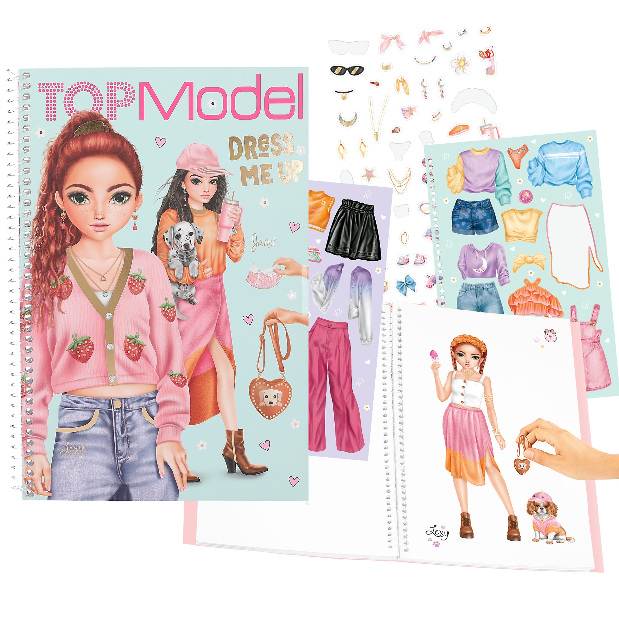 TOPModel - Stickerbuch Dress Me Up groß