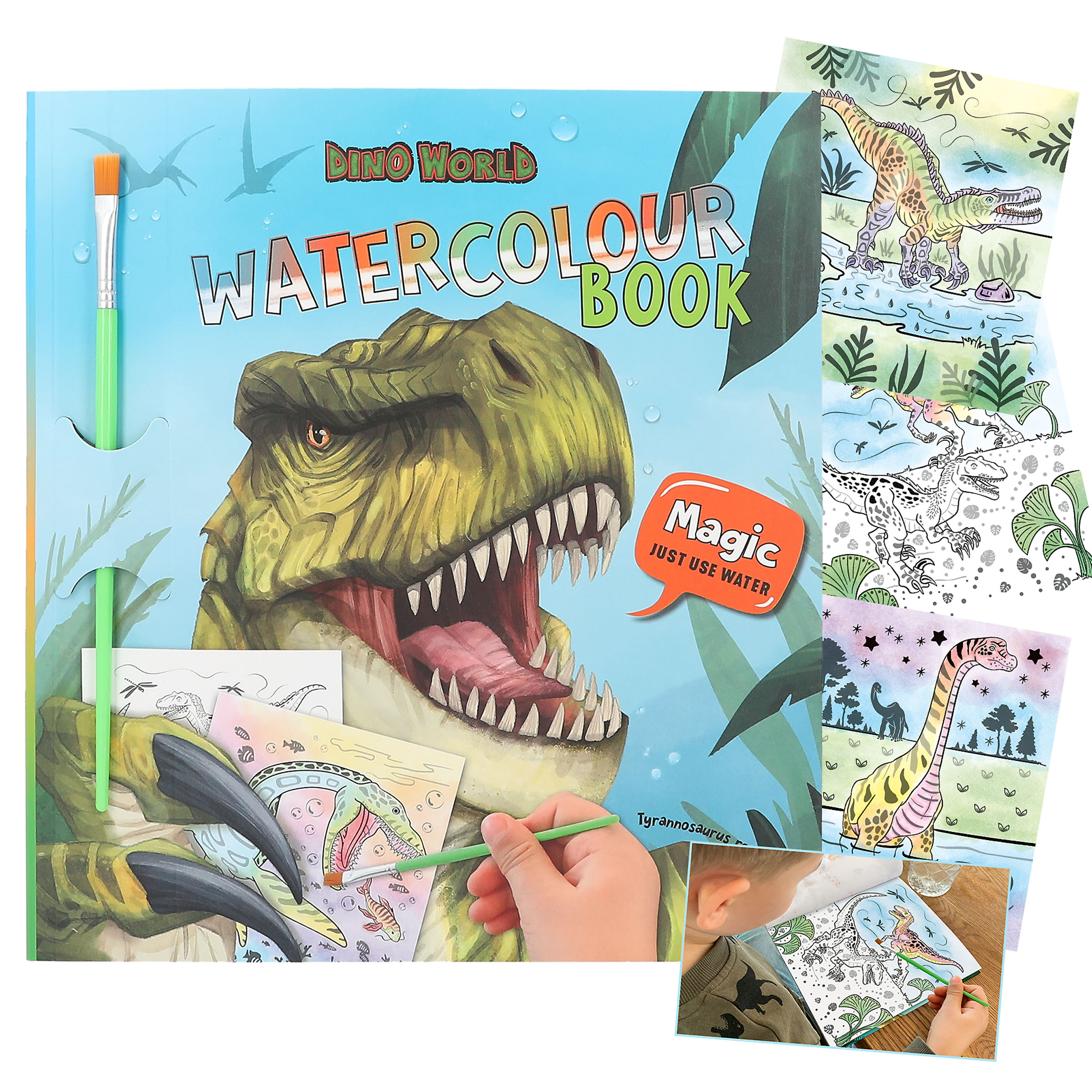 DINO WORLD - Watercolour Book