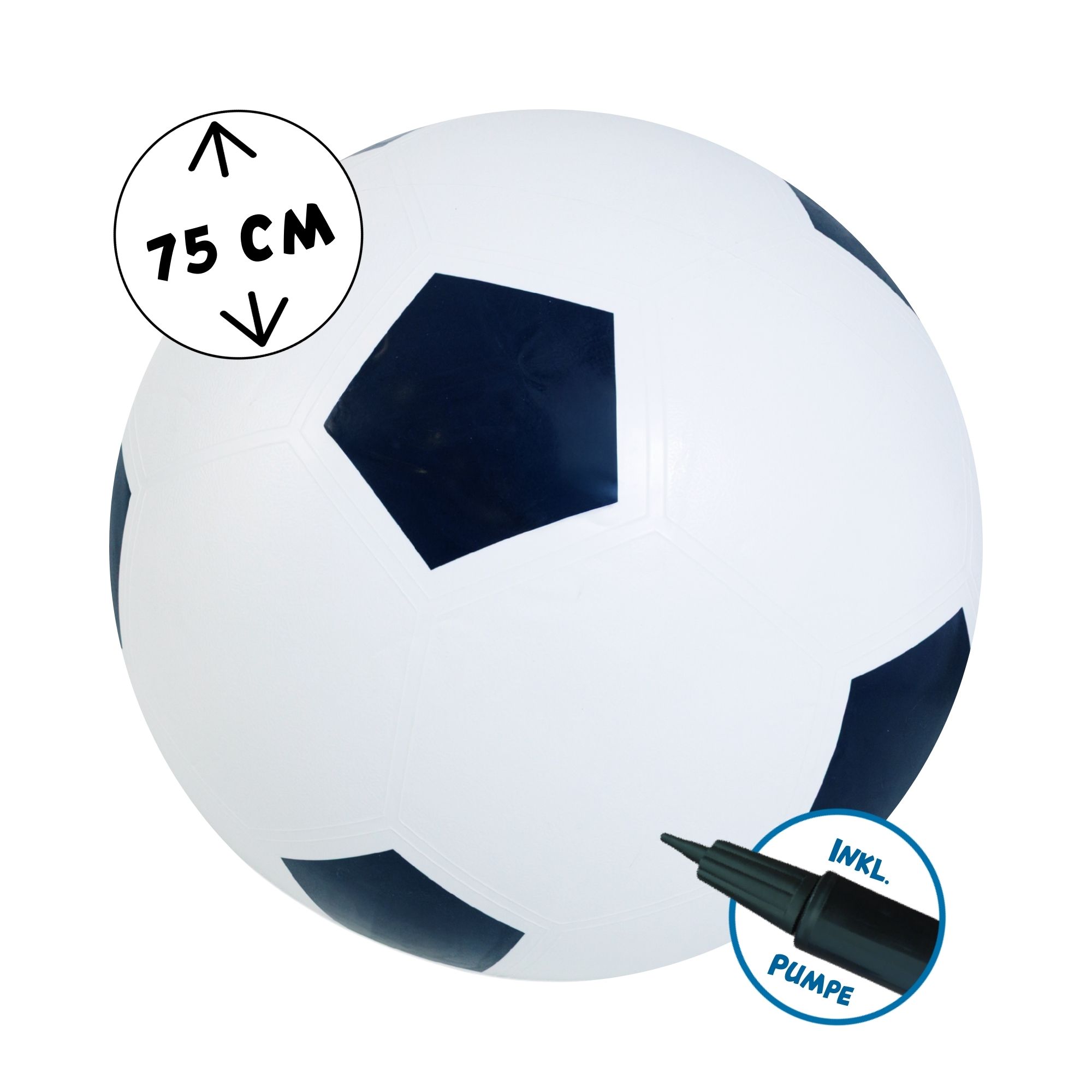 alldoro - Fußball XXL aufblasbar Ø 75 cm alldoro - Fußball XXL aufblasbar Ø 75 cm