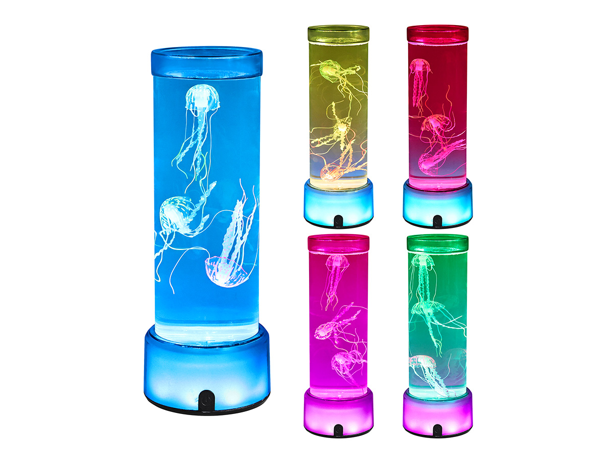 itotal - Quallenlampe mit farbwechselndem Sockel itotal - Quallenlampe mit farbwechselndem Sockel
