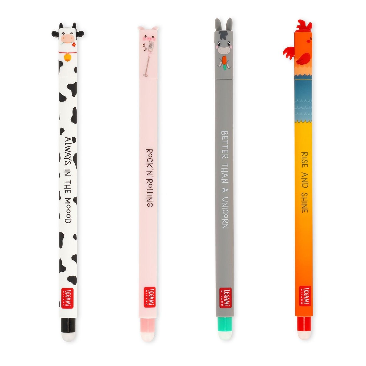 Legami - Löschbarer Gelstift 4er Set Farm