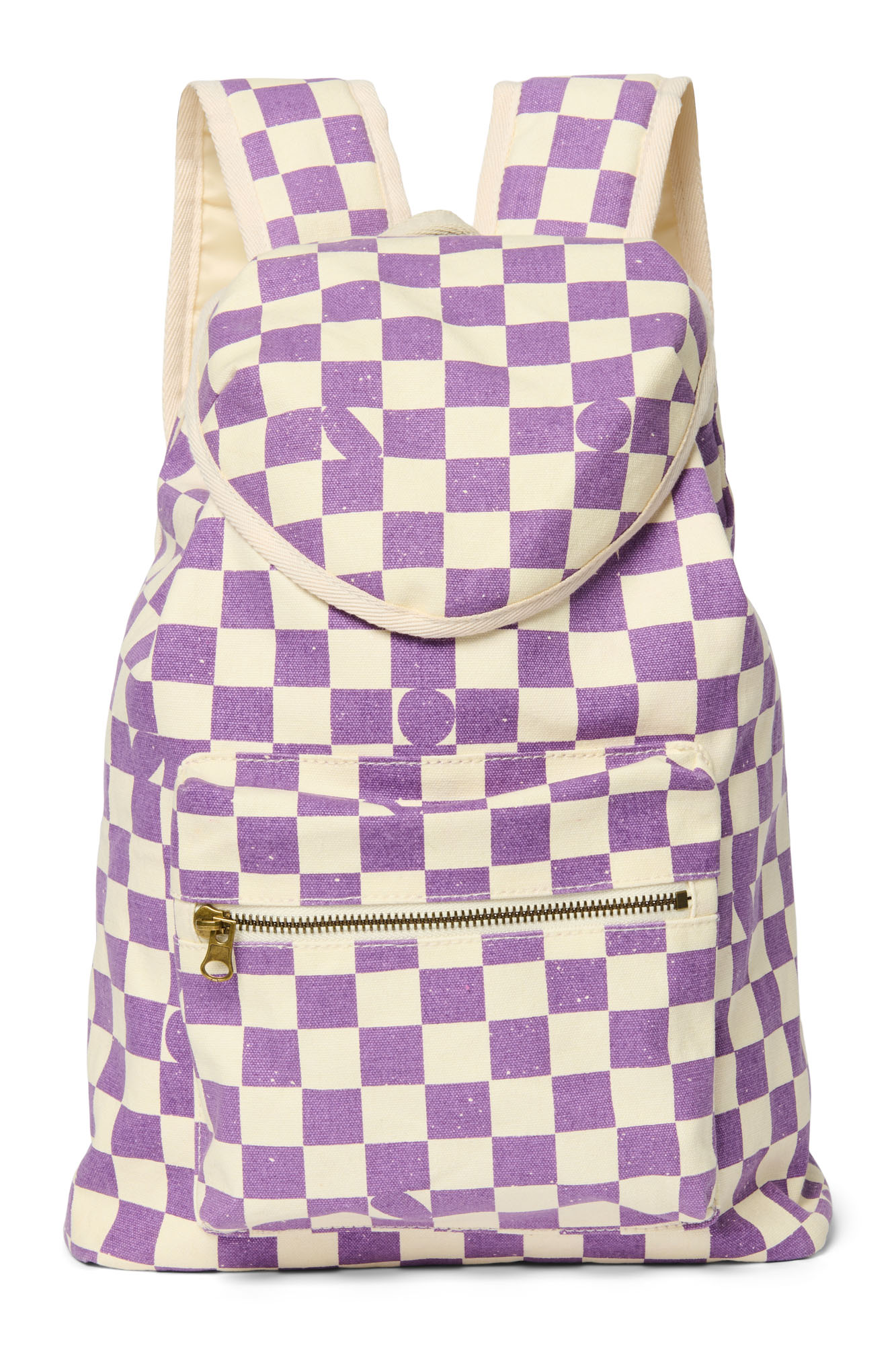 studionoos_rucksack_midi_checked_violet-1 Studio Noos - Rucksack Midi Checkerboard Violet