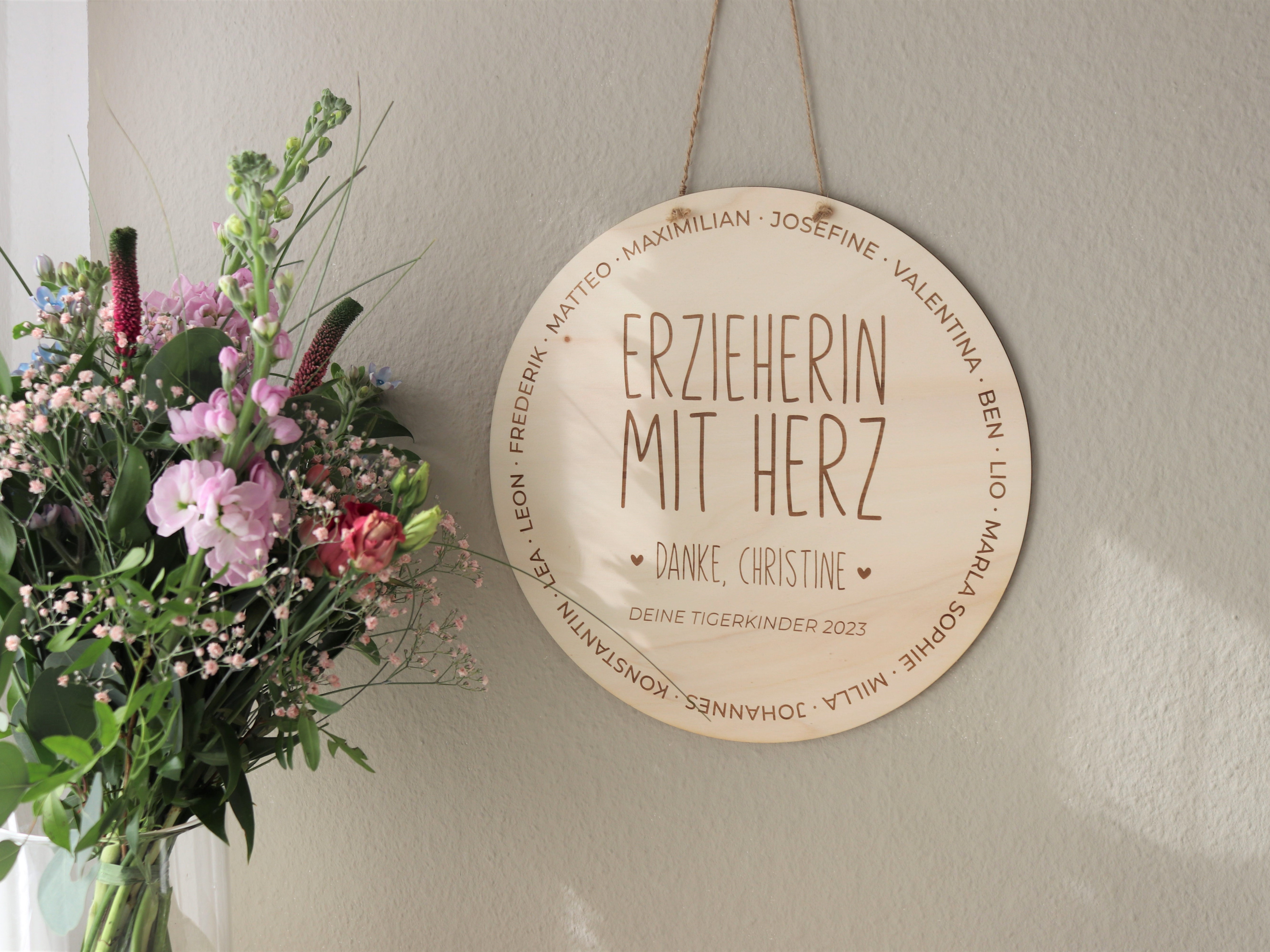 Invy Design - Verabschiedungsgeschenk "Erzieherin mit Herz"