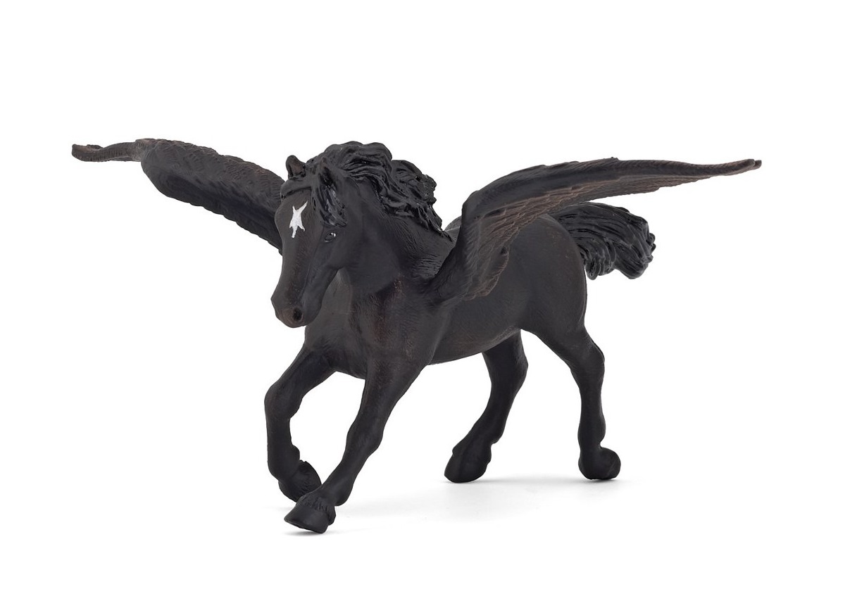 papo - Pferdefigur Schwarzer Pegasus