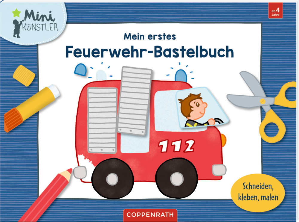 Spiegelburg - Mini-Künstler: Bastelbuch Feuerwehr