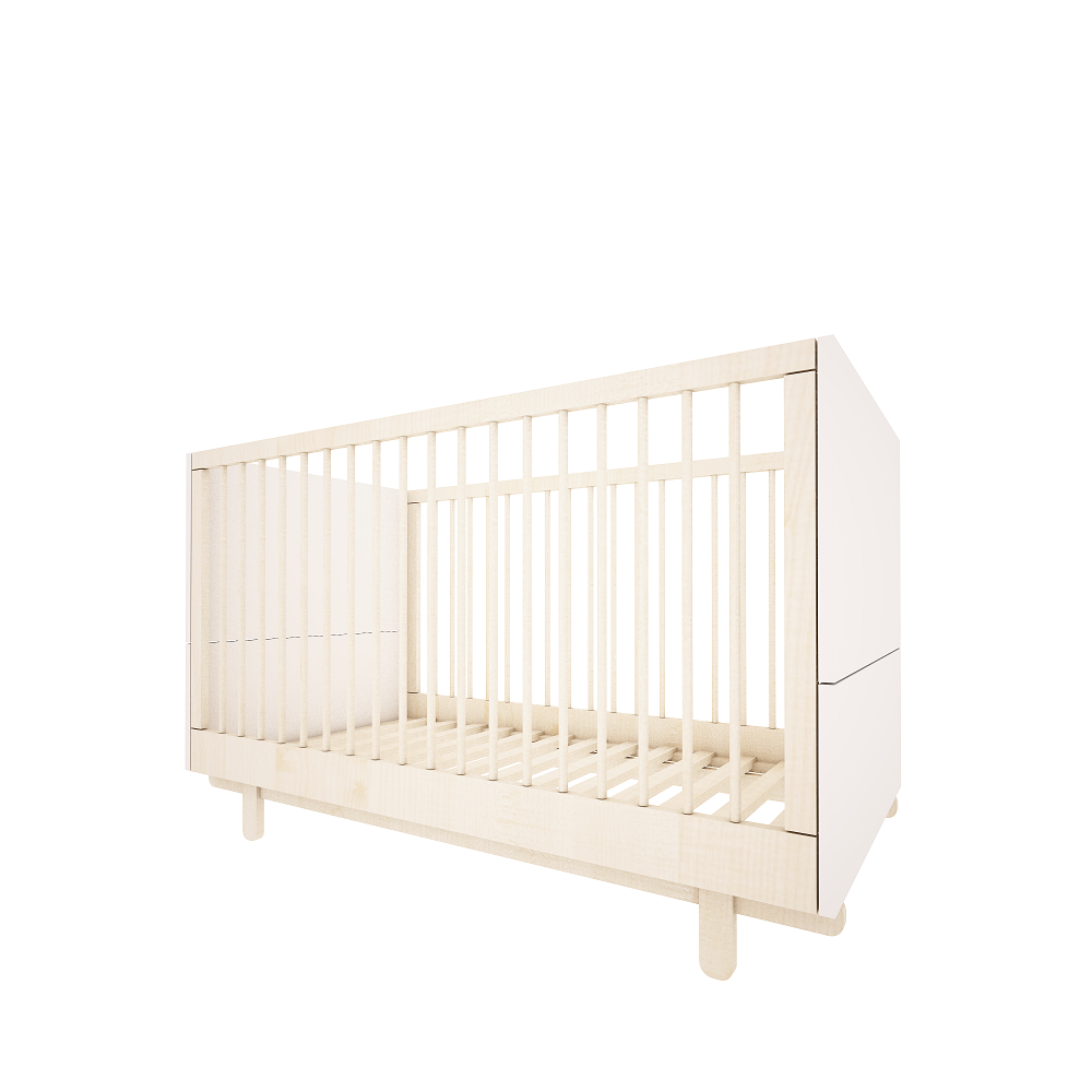 Wood Luck - Bett Basic 70x140 off-white