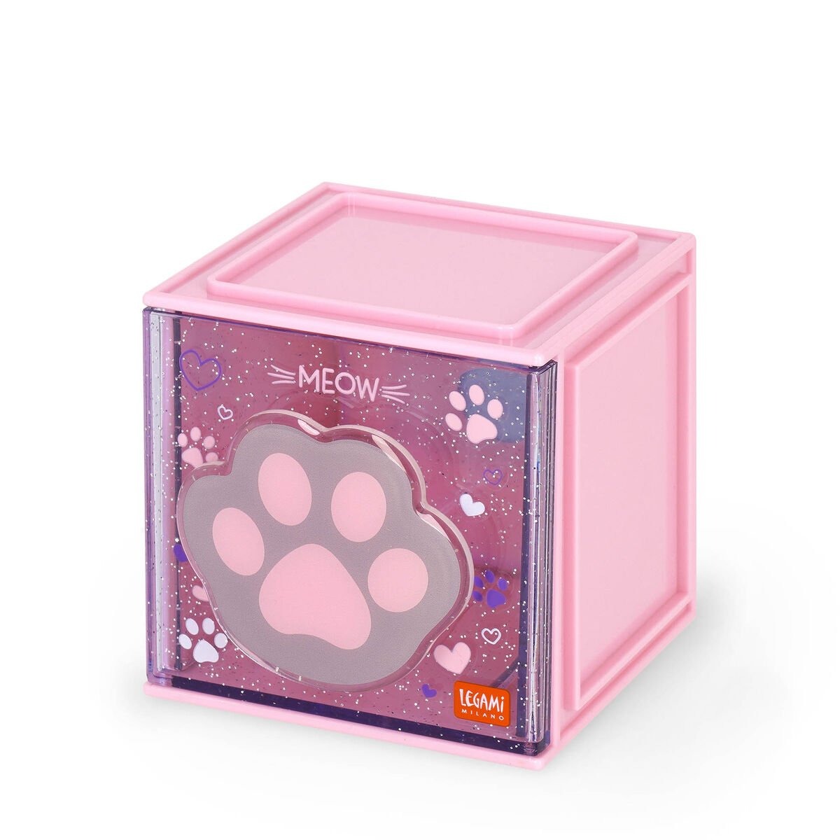Legami - Erweiterbare Schreibtischbox - Cutie Cube Kitty