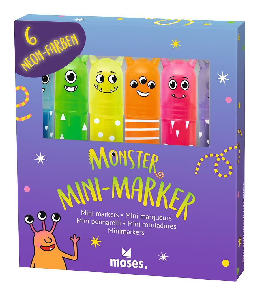 moses - Monster Mini-Marker 6er Set