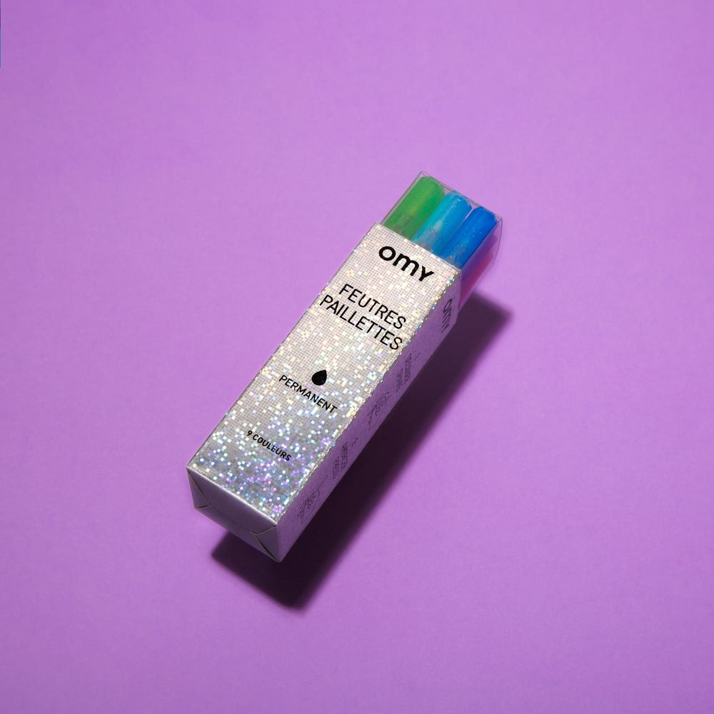 omy - Filzstifte Glitzer 9 St. omy - Filzstifte Glitzer 9 St.
