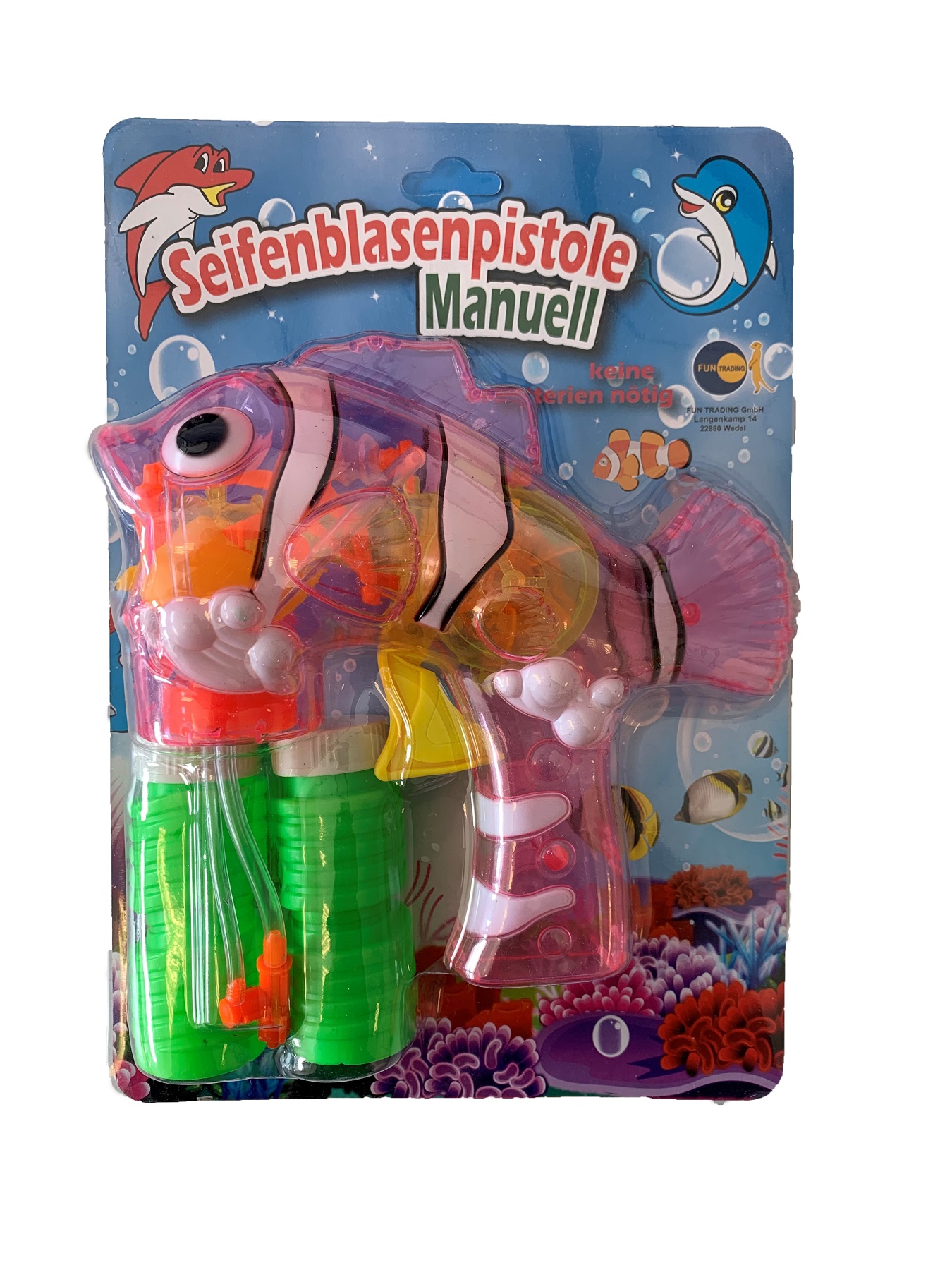 Seifenblasenpistole-Fisch-rosa Fun Trading - Seifenblasenpistole Fisch