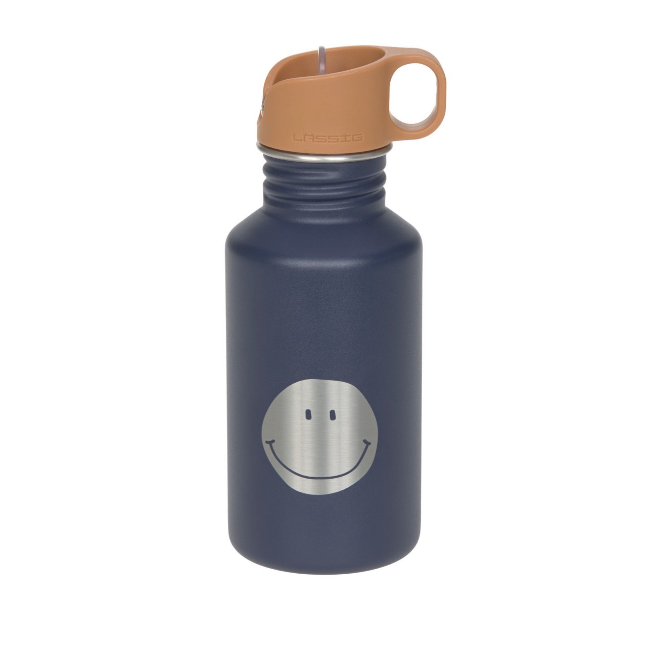 LÄSSIG - Trinkflasche Edelstahl Little Gang Smile Blau