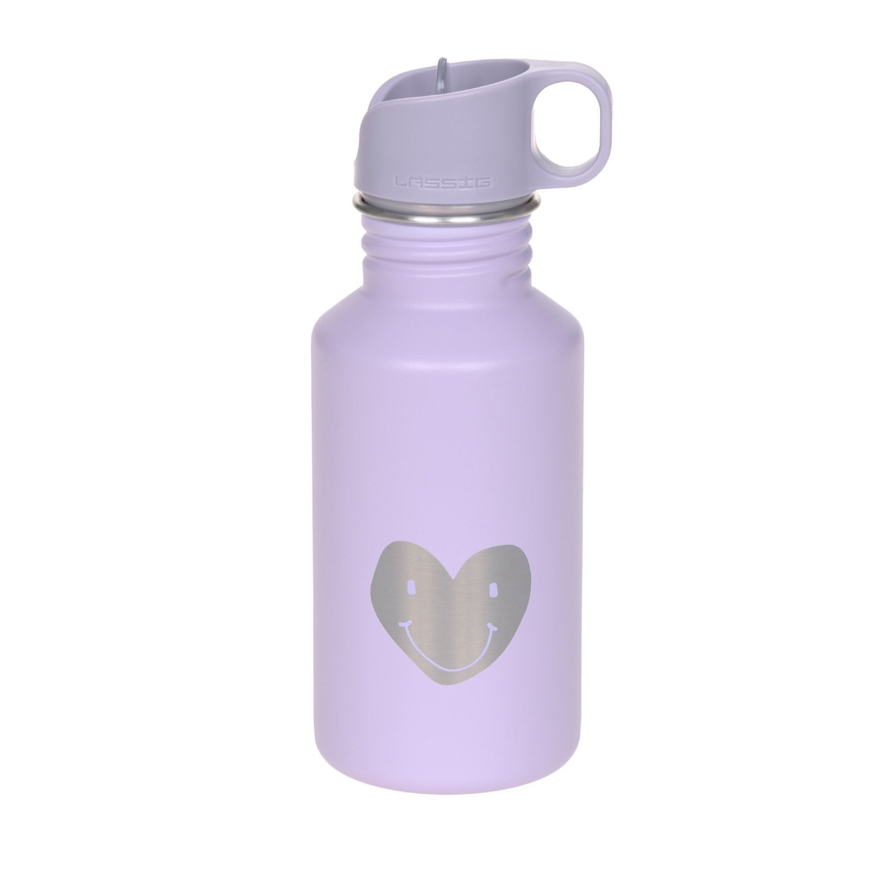 LÄSSIG - Trinkflasche Edelstahl Little Gang Heart Lila