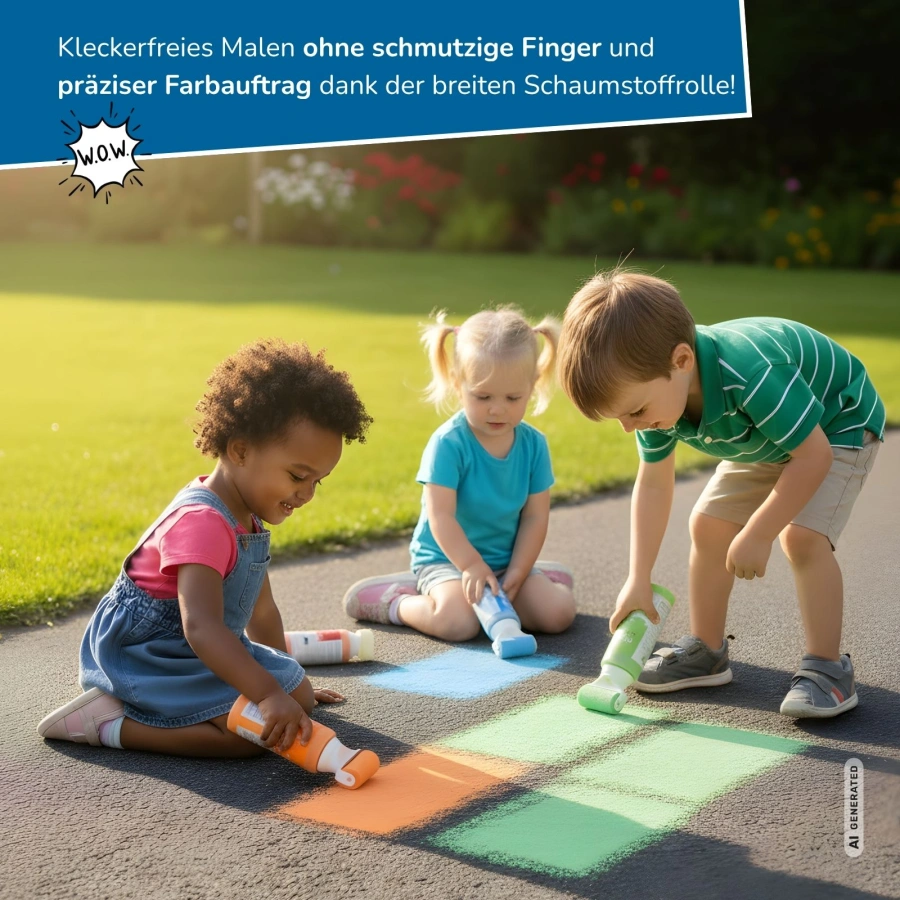 alldoro - Straßenmalkreide Roller 6er-Set