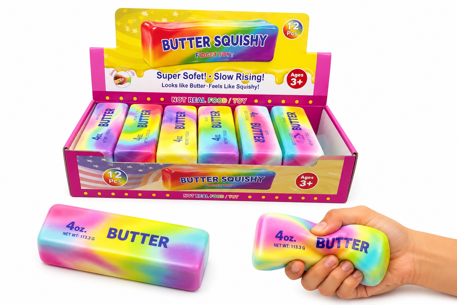 Triton-X - Fidget: Squishy Butter bunt 13,5cm