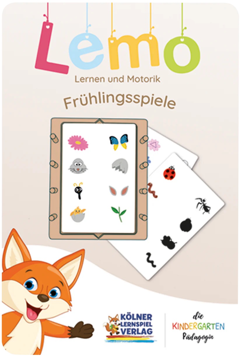 Kölner Lernspielverlag -  Lemo Kartensatz Frühlingsspiele ab 4 Kölner Lernspielverlag -  Lemo Kartensatz Frühlingsspiele ab 4