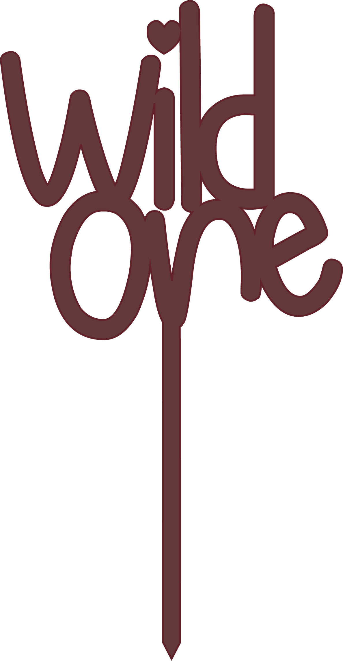 Element-712kirsche Invy Design - Cake Topper "Wild One"