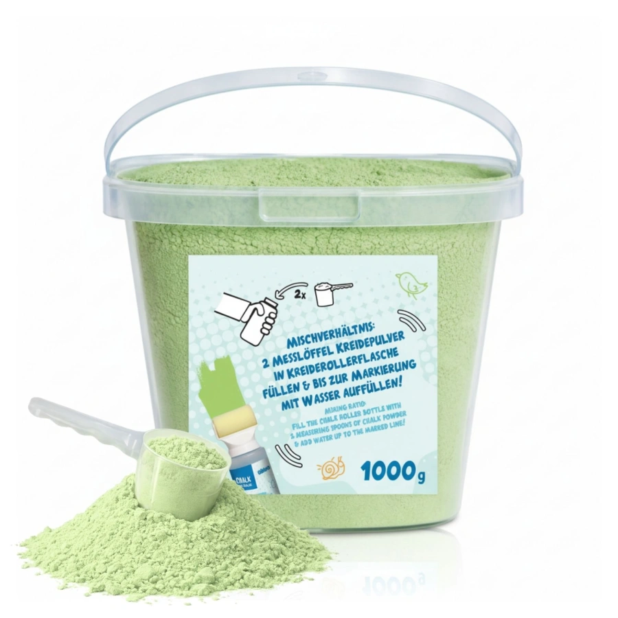 alldoro - Kreidepulver im Eimer 1kg grün