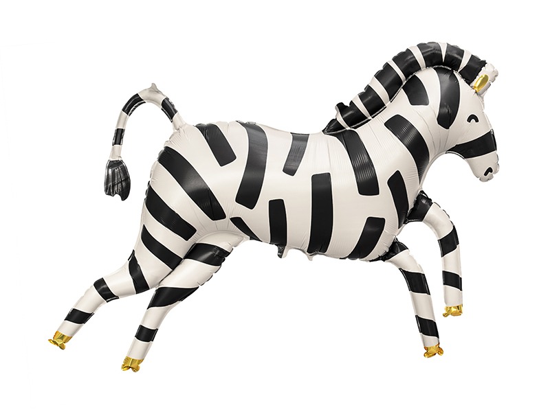 PartyDeco - Folienballon Zebra 115x85cm