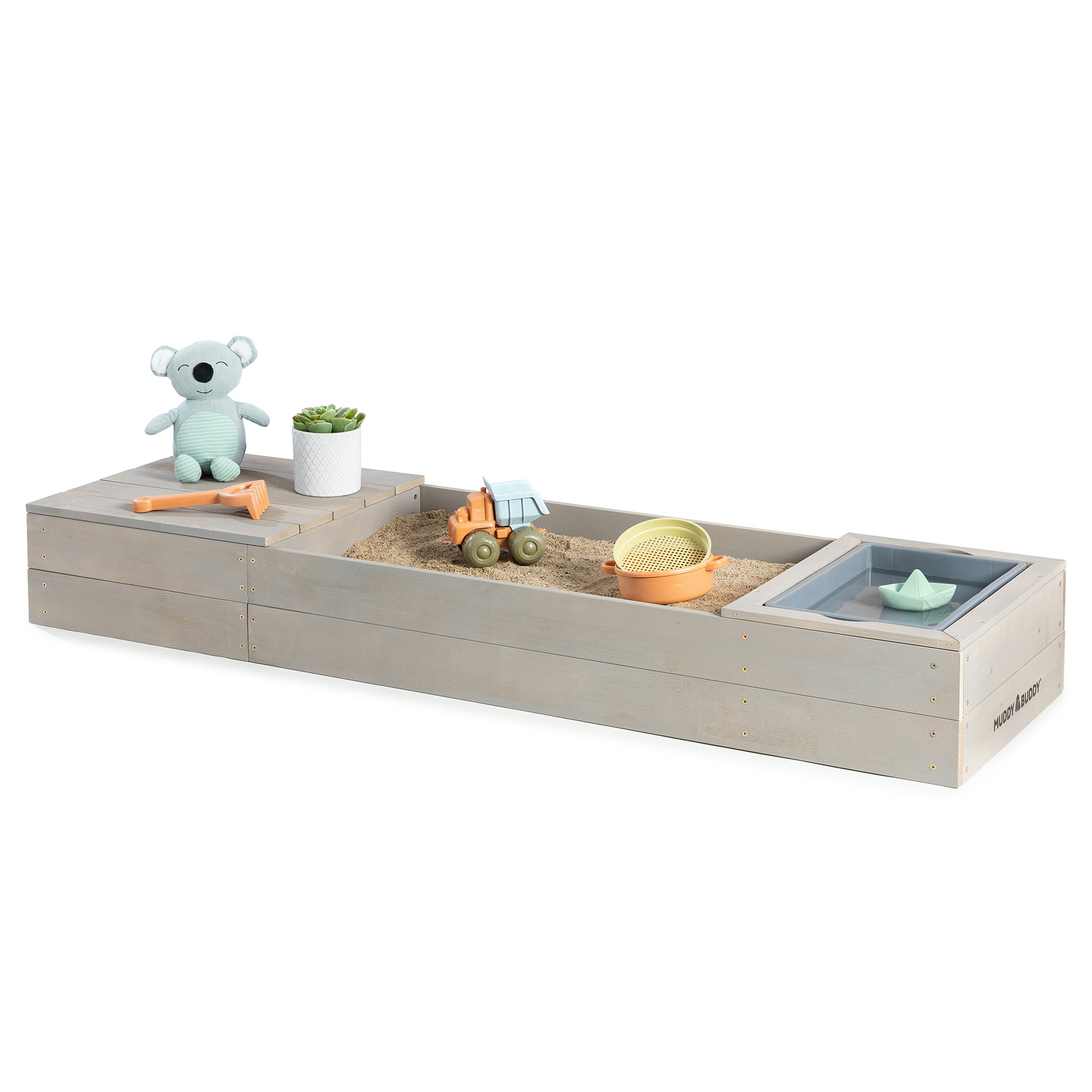 80027_01_1800x1800 MUDDY BUDDY ® - Sandkasten "Space Saver" warmgrau