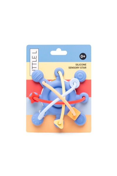 Little L - Sensorikspiel Silikon Stern Blau