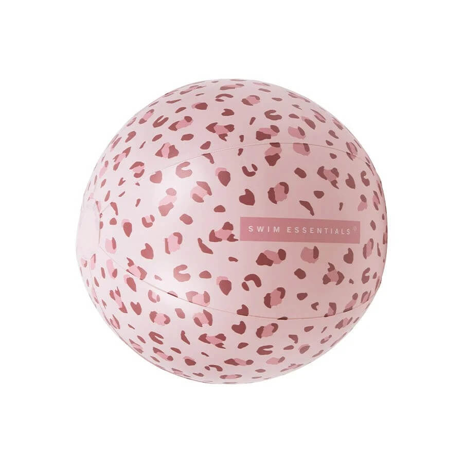 Swim Essentials - Beachball 51cm: Old Pink Leopard