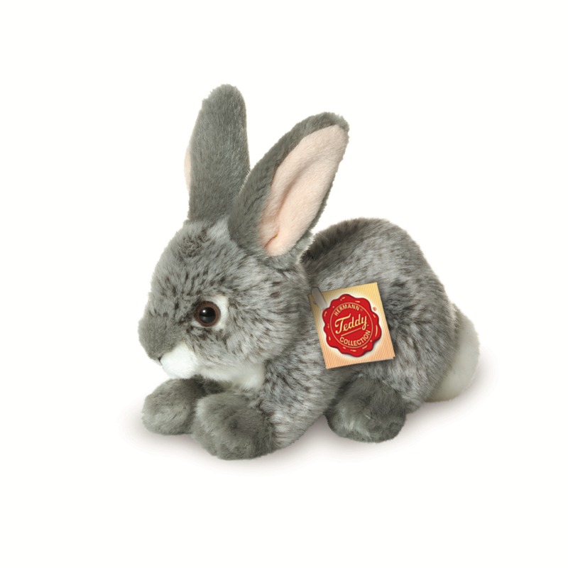 Teddy Hermann - Kuscheltier Hase sitzend grau 18 cm Teddy Hermann - Kuscheltier Hase sitzend grau 18 cm