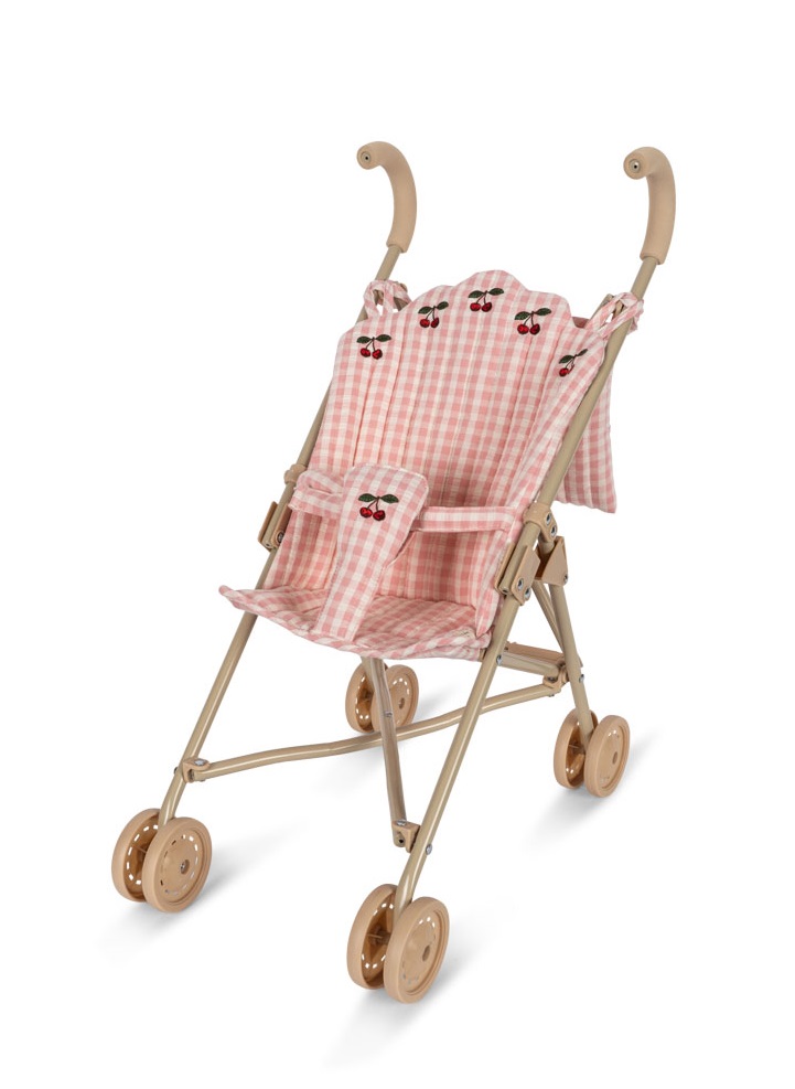 konges slojd - Puppenbuggy Powder Pink Check