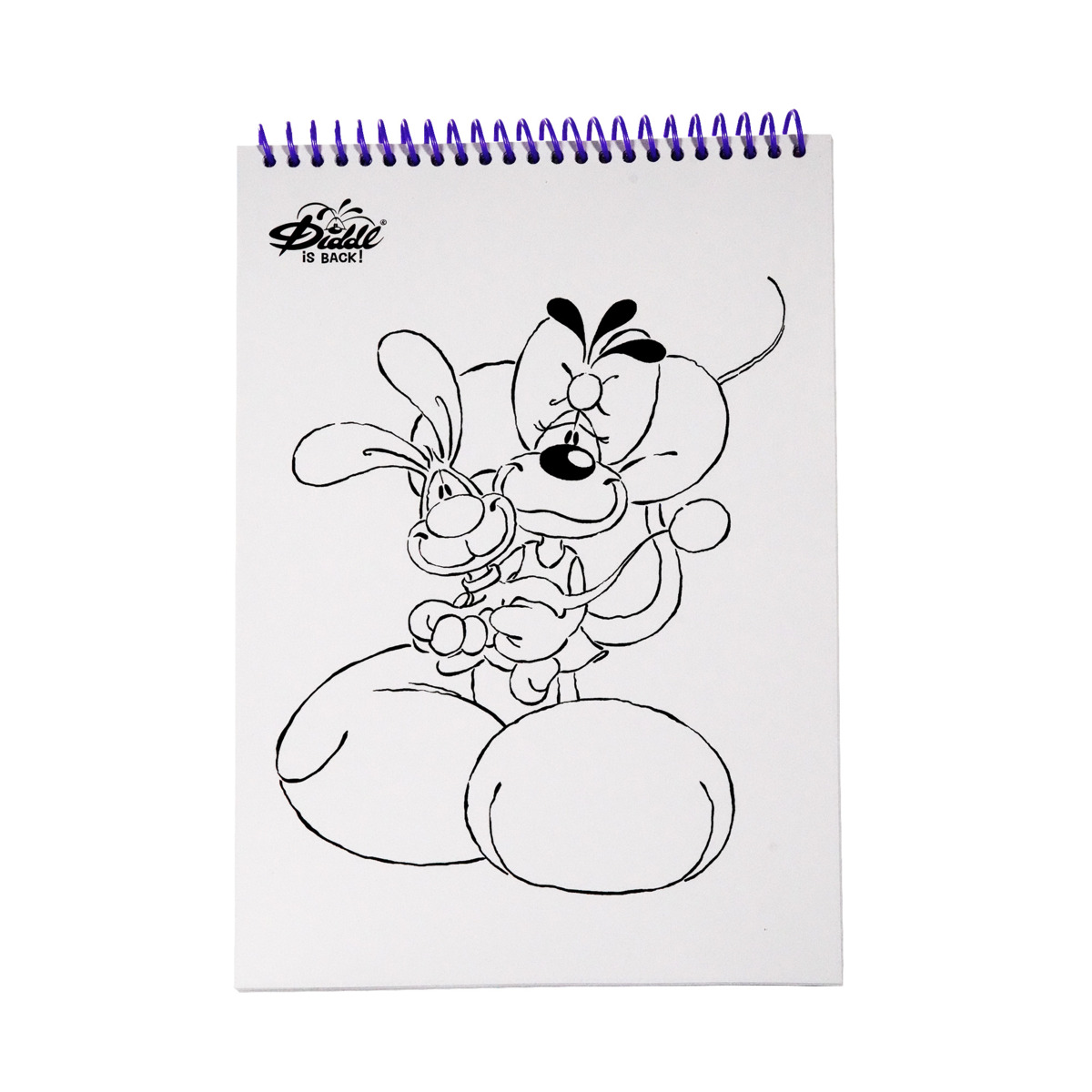 Diddl - Malbuch pink DIN A4