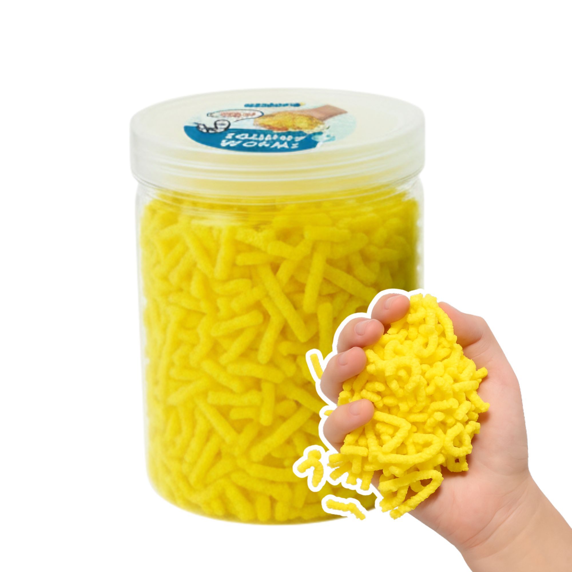 alldoro - Fidget: Squishy Worms gelb 