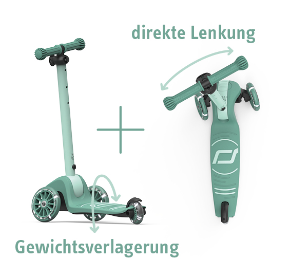 Scoot & Ride - Highwaykick 3S LED forest
