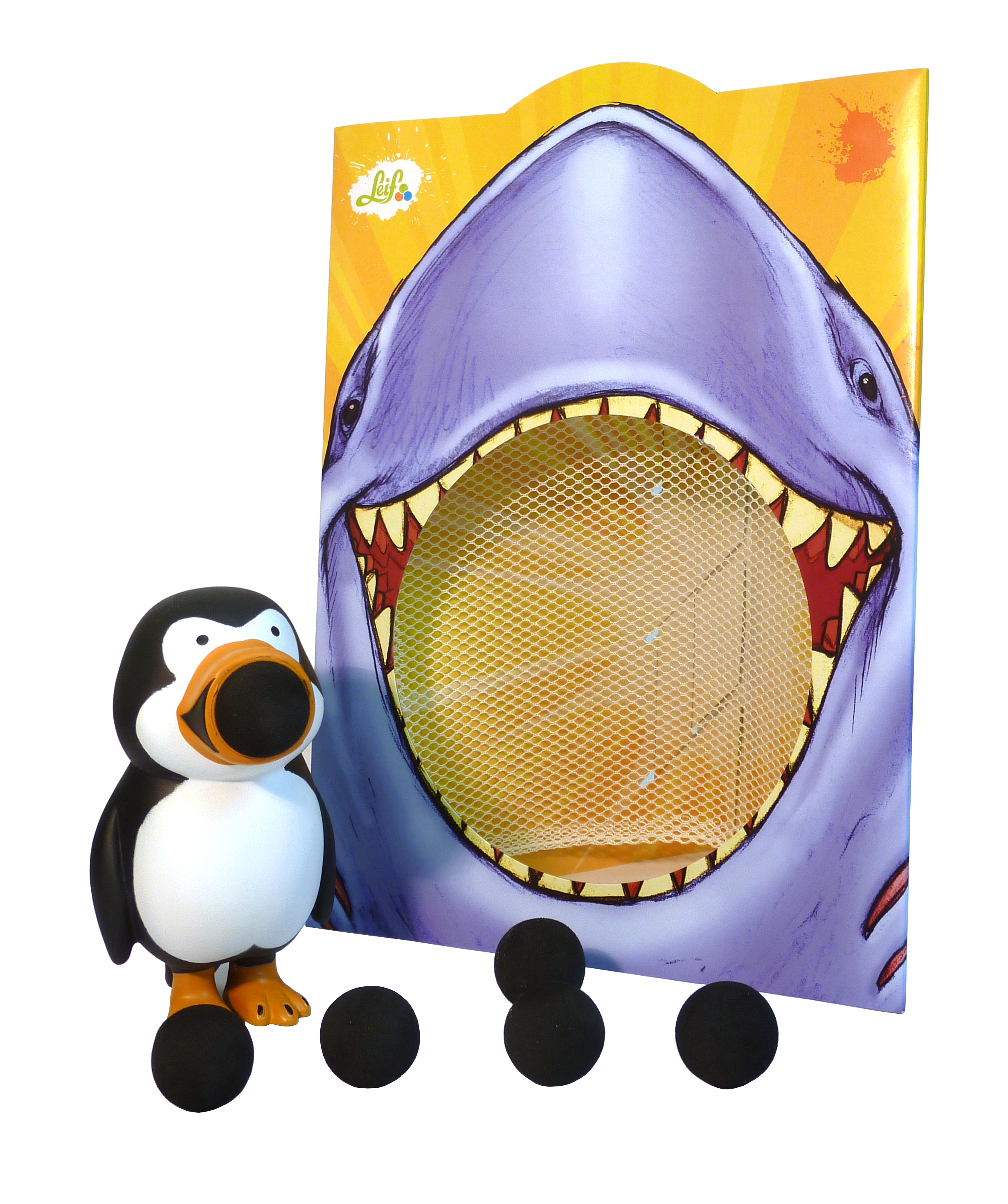 Pinguin-Hai-Netz_Set_aufgebaut
