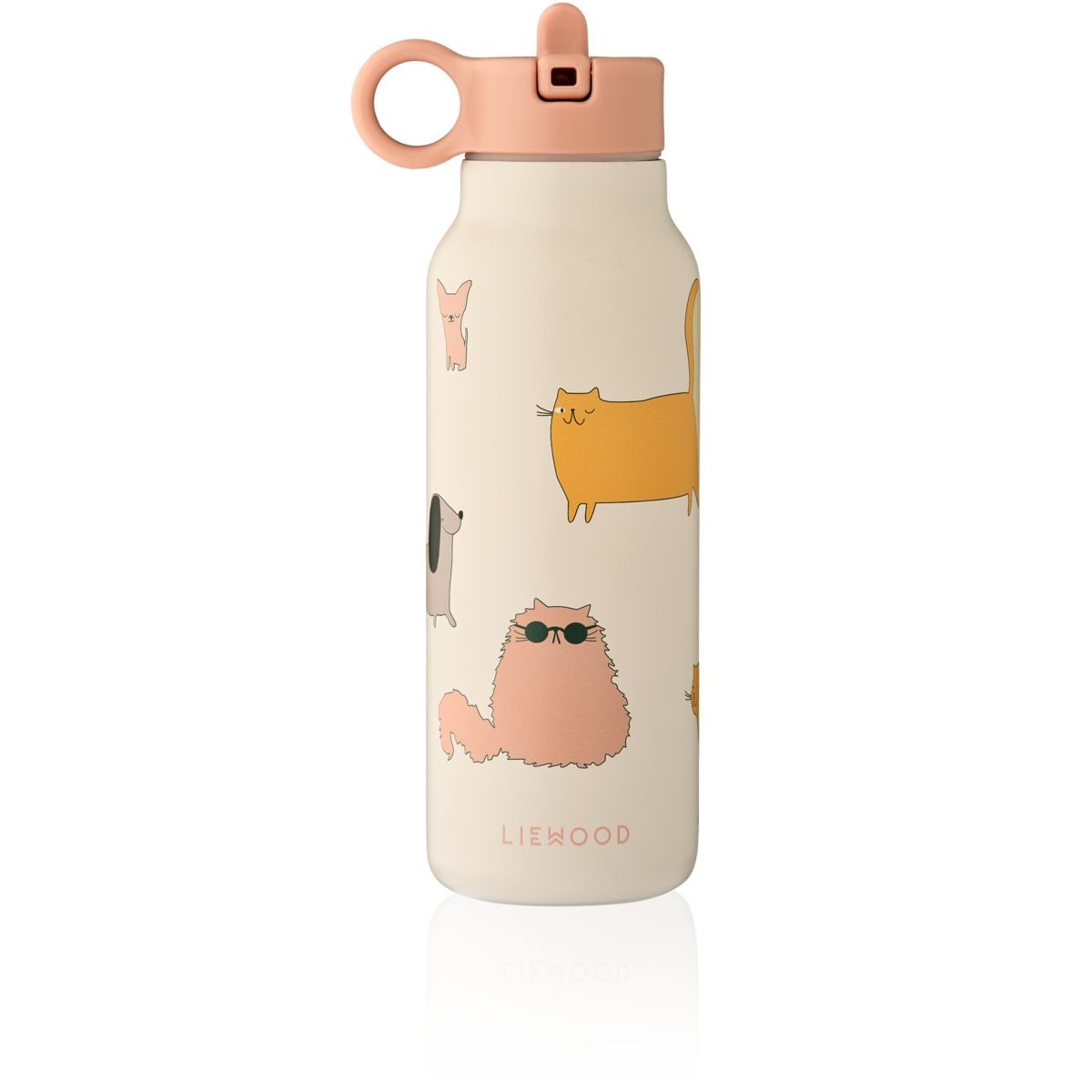 Liewood - Trinkflasche Falk Cats and Dogs / Sandy 350ml