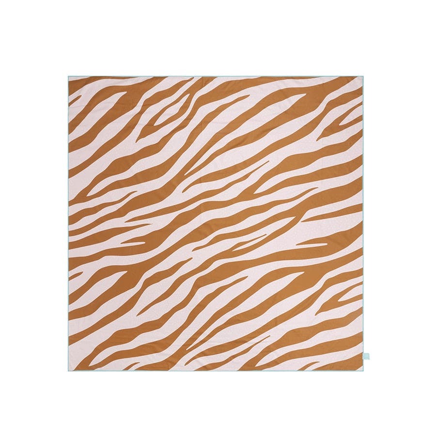 Swim Essentials - Mikrofaser Strandtuch 180x180 cm Orange-Zebra