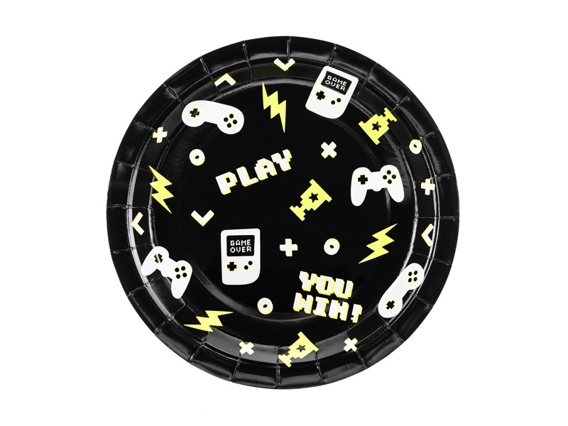 PartyDeco - Pappteller Gamer 6 St.