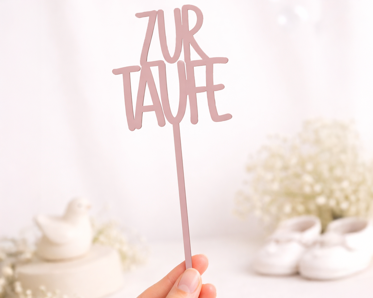 Invy Design - Cake Topper "Zur Taufe"