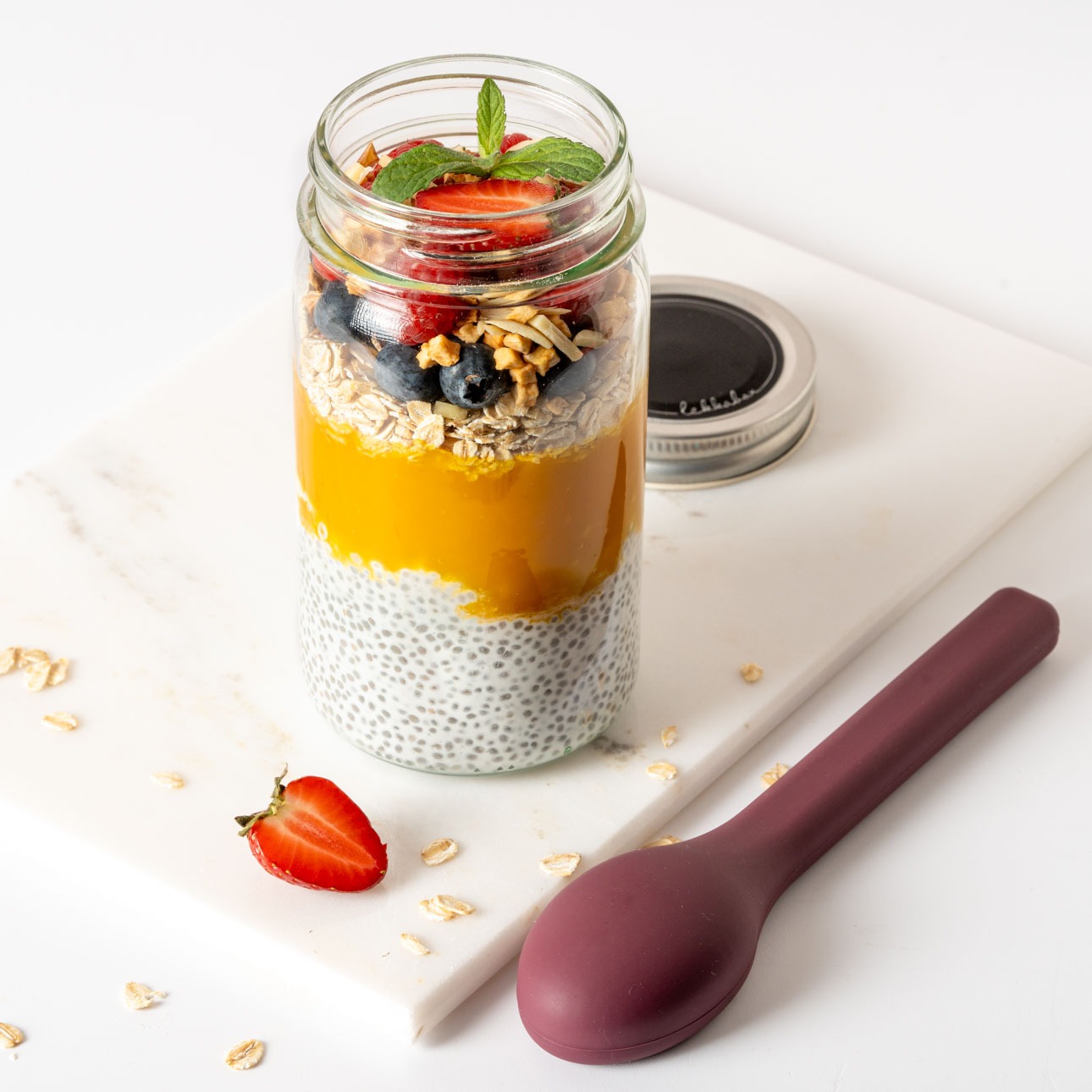 LEKKABOX - Meal Prep Glas Plum 500ml