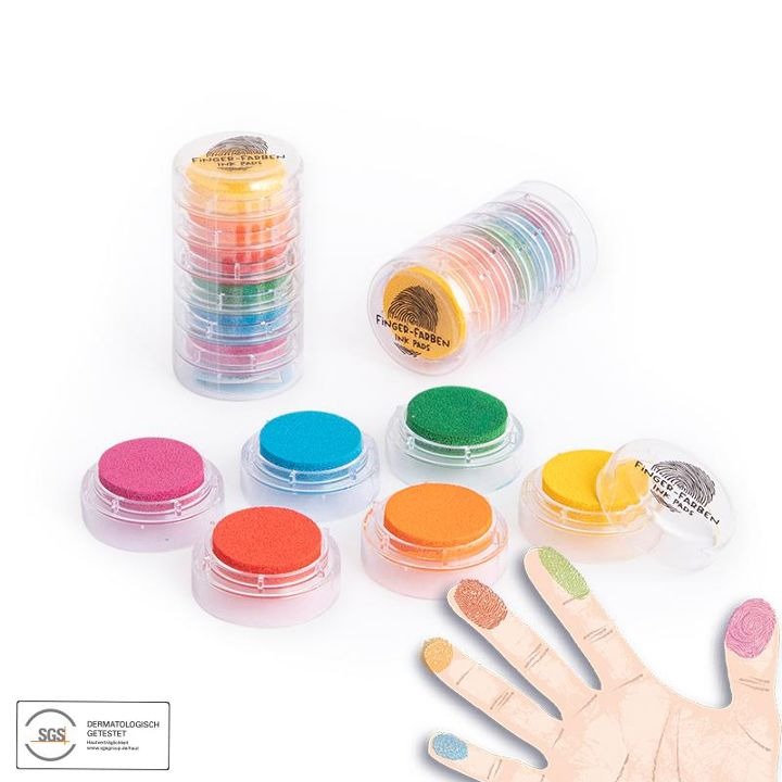 957047_b Trendhaus - Fingerstempel-Farben 6er-Turm